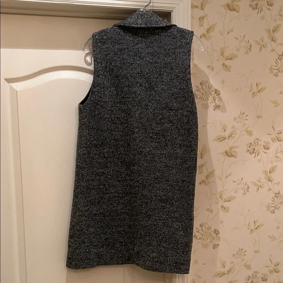 Club Monaco Heather Gray Sleeveless Open-Front Vest size S - Picture 3 of 4